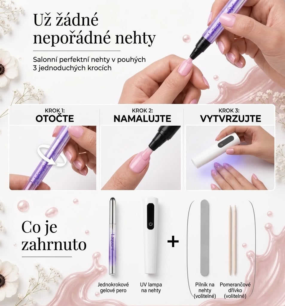 GelPen™ – Jednokrokový Gel na Nehty